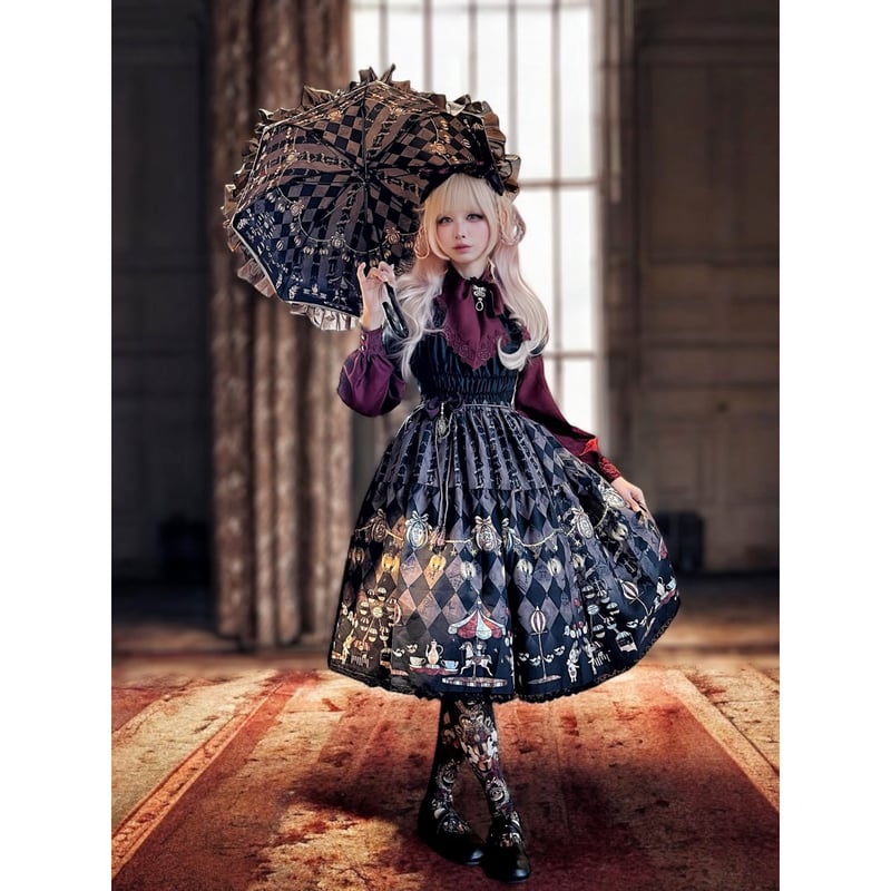 Enchantlic Enchantilly】真夜中のパルコフェリーチェ ティアードスカー