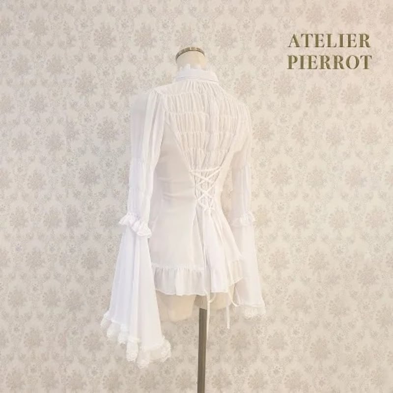 ATELIER-PIERROT】Stand Collar Princess Sleeve B