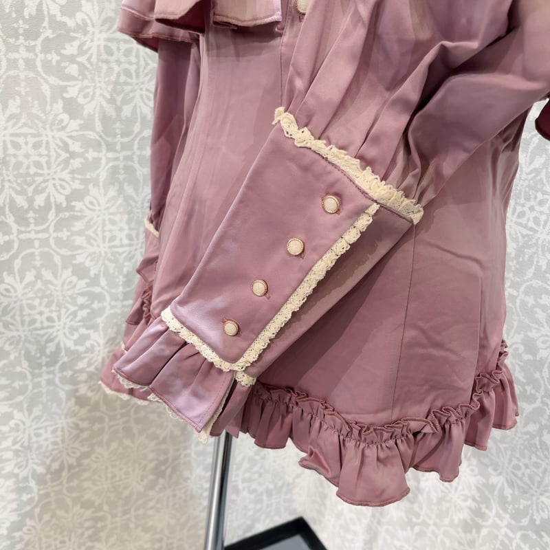 星箱Works】キャラメルカヌレ クリームフリルブラウス/P25113159