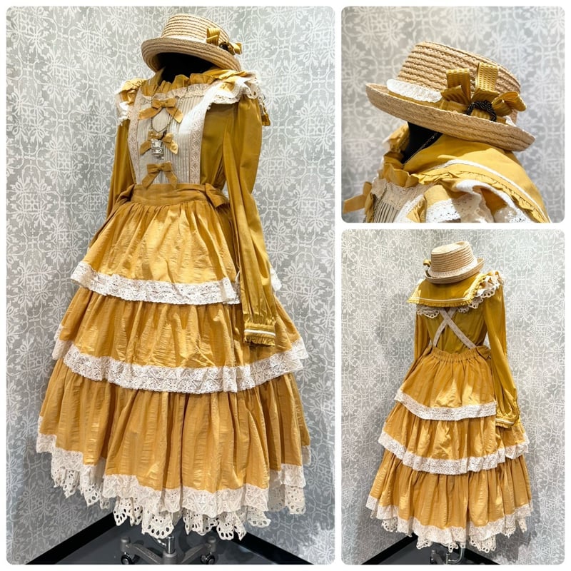 星箱Works】キャラメルカヌレ サスペンダー付きスカート