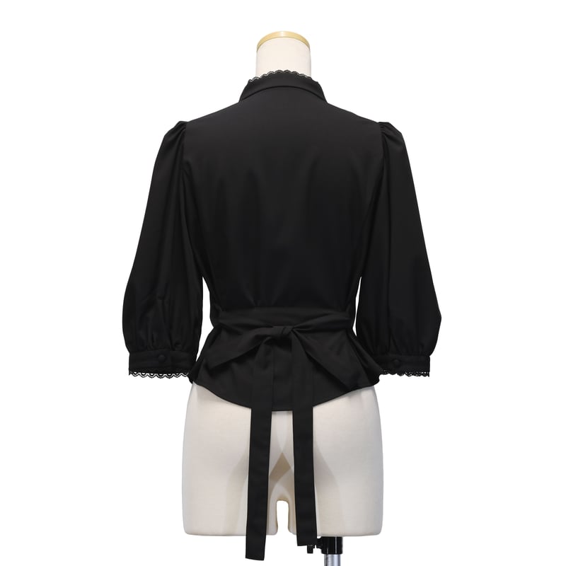 Sheglit パフブラウス　黒 Sheglit】クラシカルパフブラウス/844010 | KIST ONLINE STORE