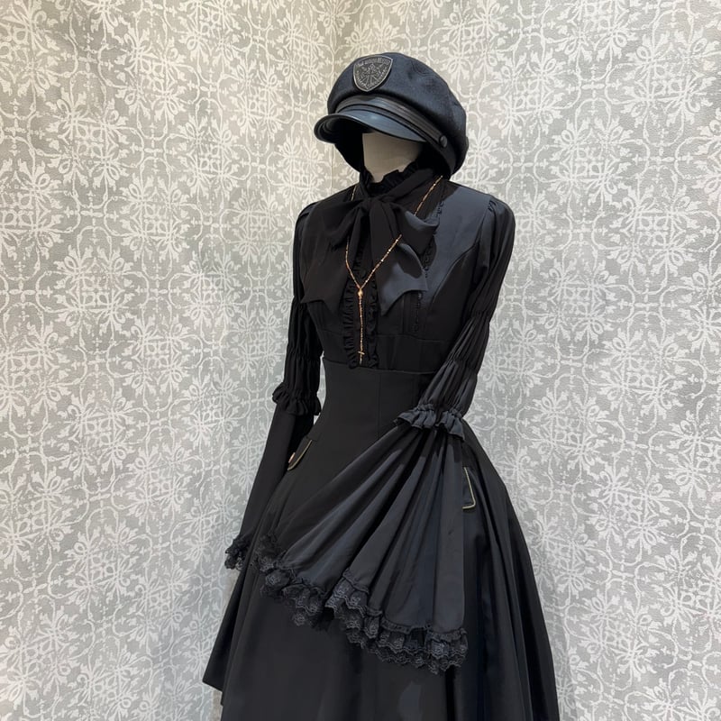 ATELIER-PIERROT】Stand Collar Princess Sleeve B