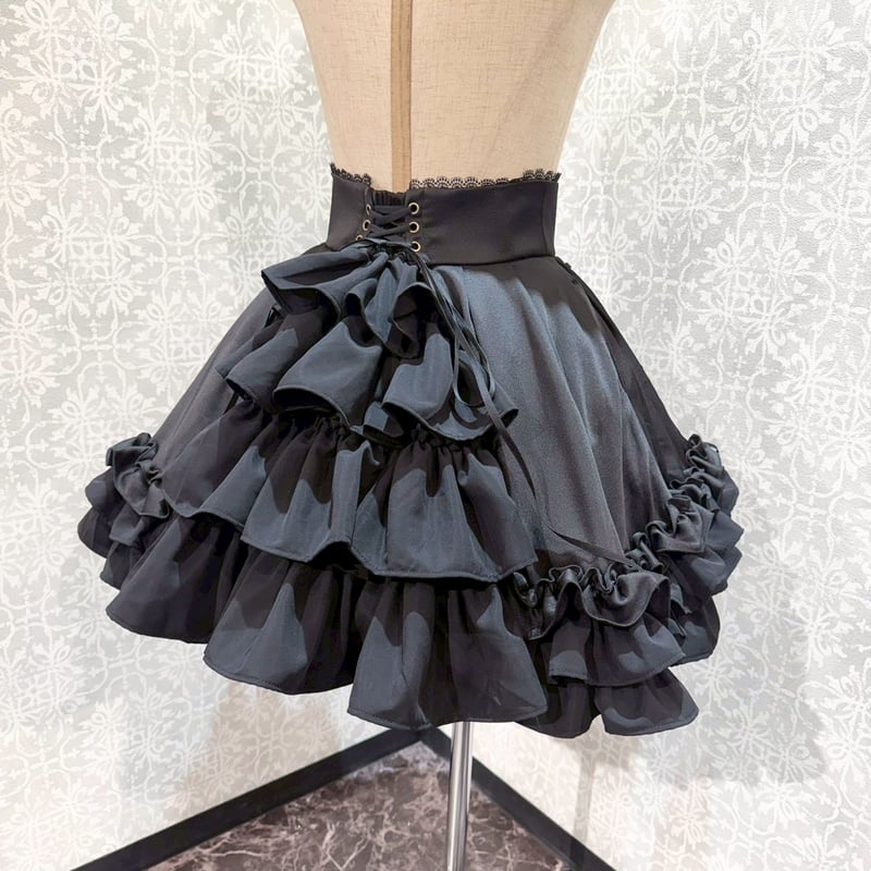 ATELIER-PIERROT】Adenophora Lace-Up Skirt/GSK-0