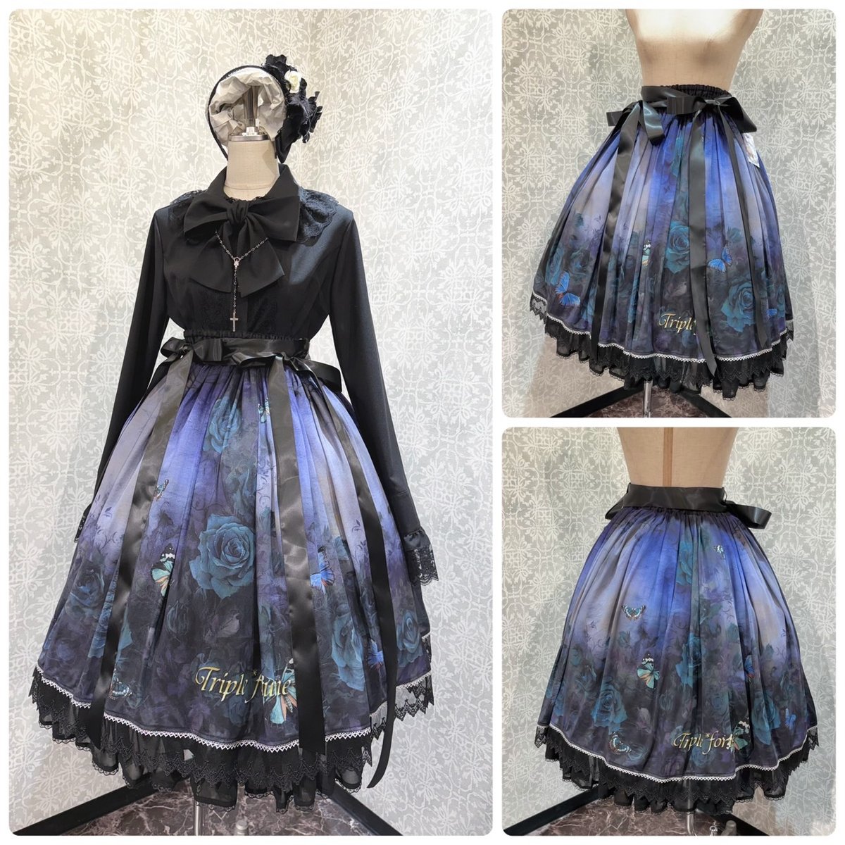 Triple*fortune】ゴーストローズ スカート(青) | KIST ONLINE S