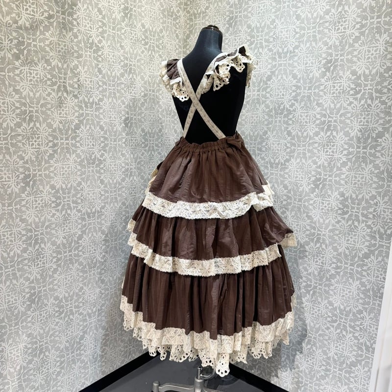 星箱Works】キャラメルカヌレ サスペンダー付きスカート/P25101227【お