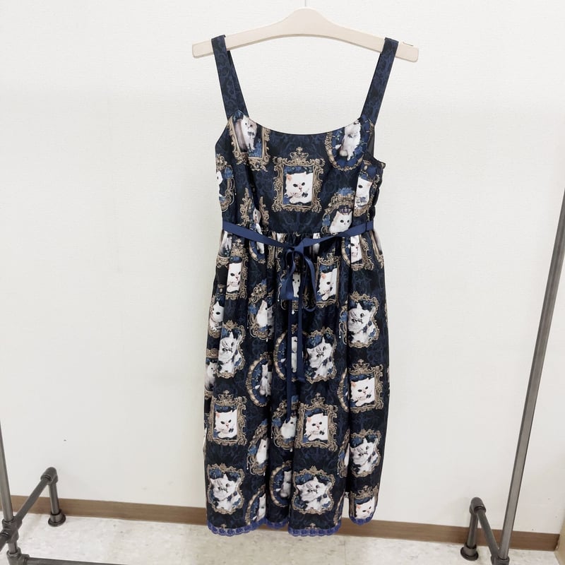 Enchantlic Enchantilly】猫の王女達の肖像画ジャンパースカート Lサイ 