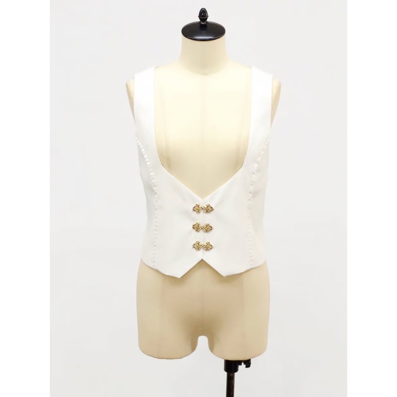 Amavel アマベル Fleur de lis ベスト ブラック Amavel】Fleur de lis ベスト/125260106 | KIST ONLIN