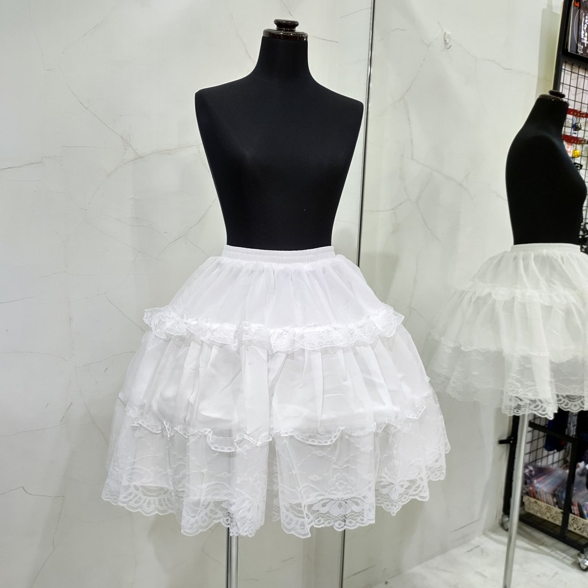 90 ホワイト➕パニエ 星箱Works】47cmショートワイヤーパニエスカート/O17129611