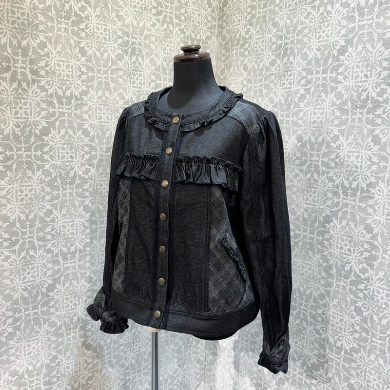 星箱Works】シーソルト デニムチェック ジャケット/P35105262