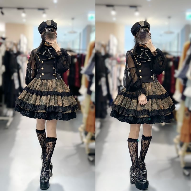 h.NAOTO】Steam Lace Pannier Skirt/SPD21-S002 |  