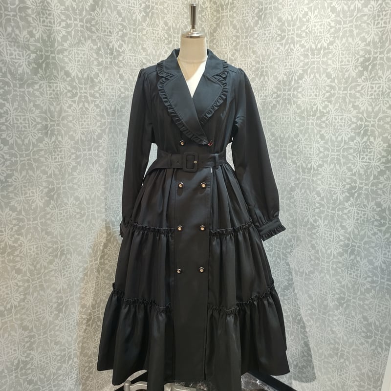 Amavel フリル付き ロングコート ◇Romantiqueフリルトレンチコート◇ | Amavel BLOG