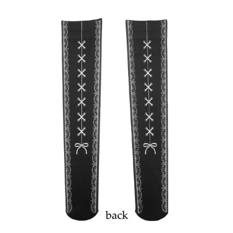 MIHO MATSUDA】 ニーハイソックス/十字架＋チェーン柄/510021 | KIST