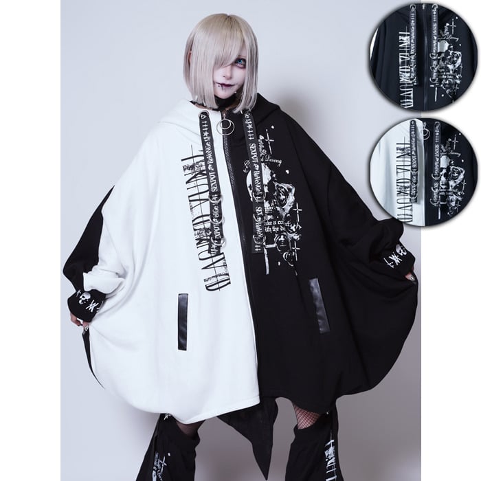 SEXPOTReVeNGe】ROGUE CROSS PONCHO ZIP パーカ【SB087