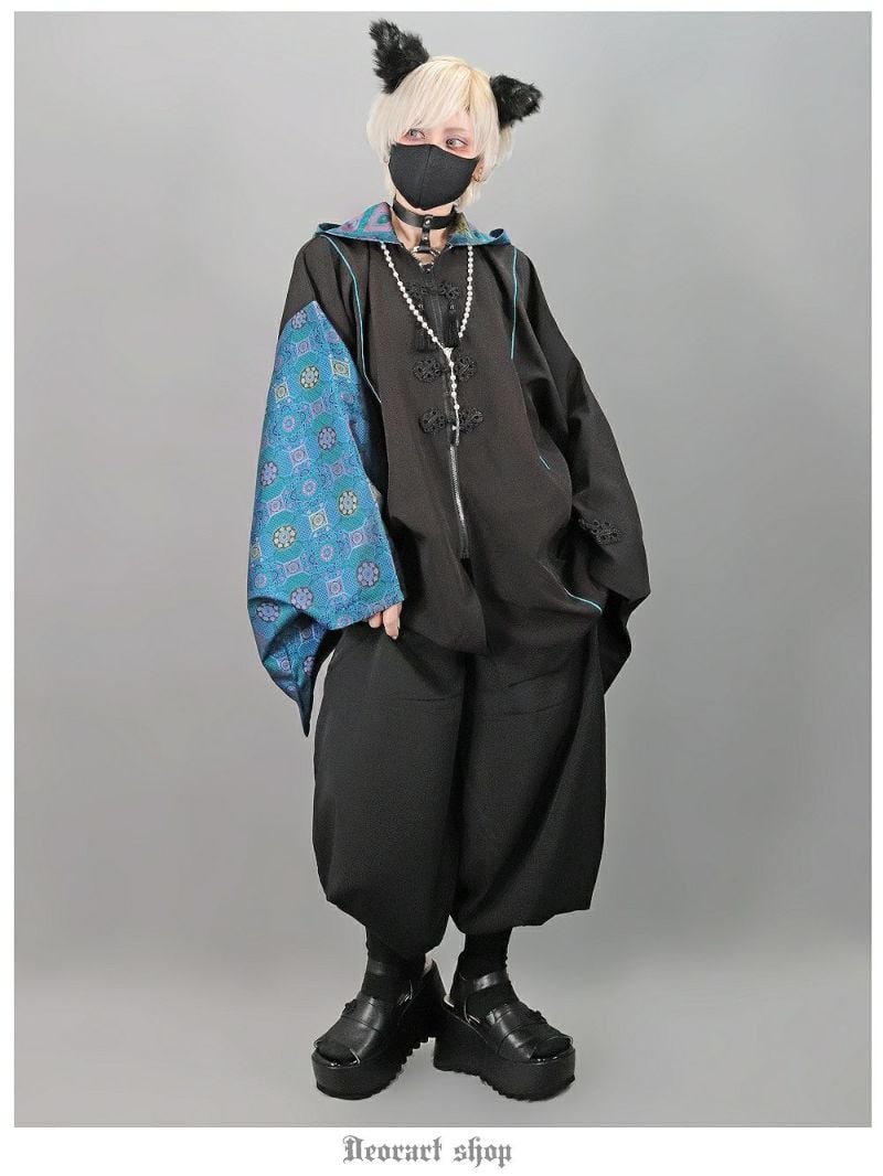 振袖セットオーダー仕立てMIKKEブラック黒地龍銀糸刺繍成人式