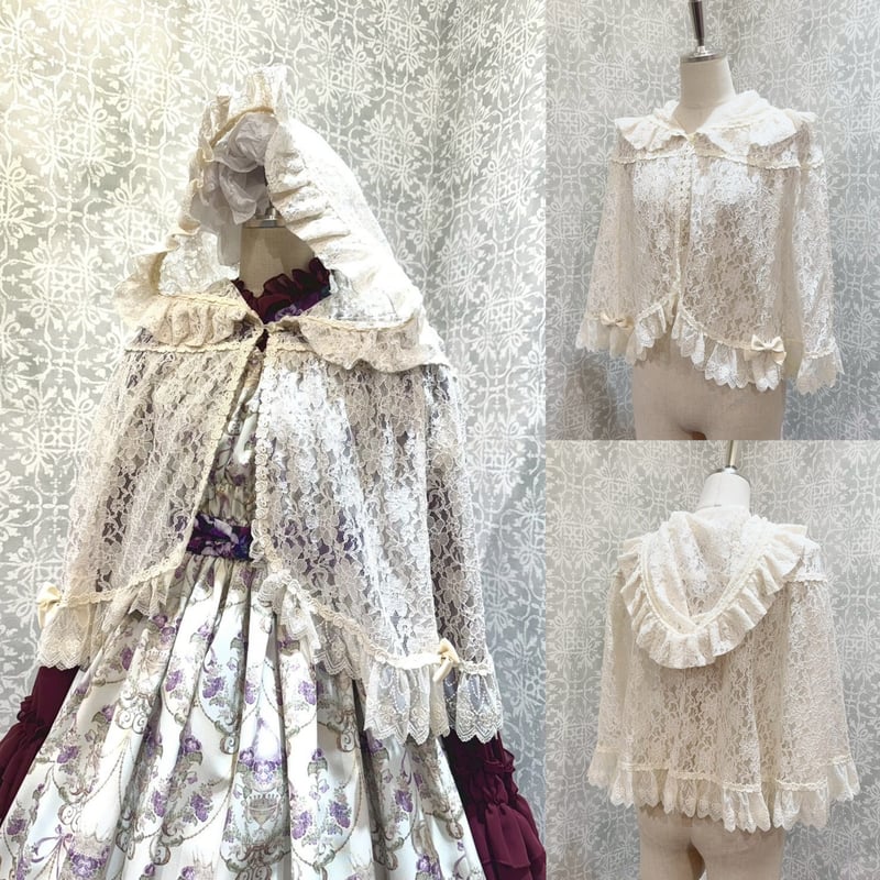 Enchantilly*フラワーレース付総レースケープ*生成*アイボリー Enchantilly*フラワーレース付総レースケープ*生成*アイボリー｜2025年