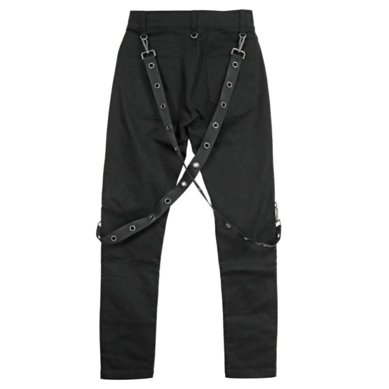 Deorart】 ハトメサスペンダー付 スリムシルエットパンツ（DRT2753