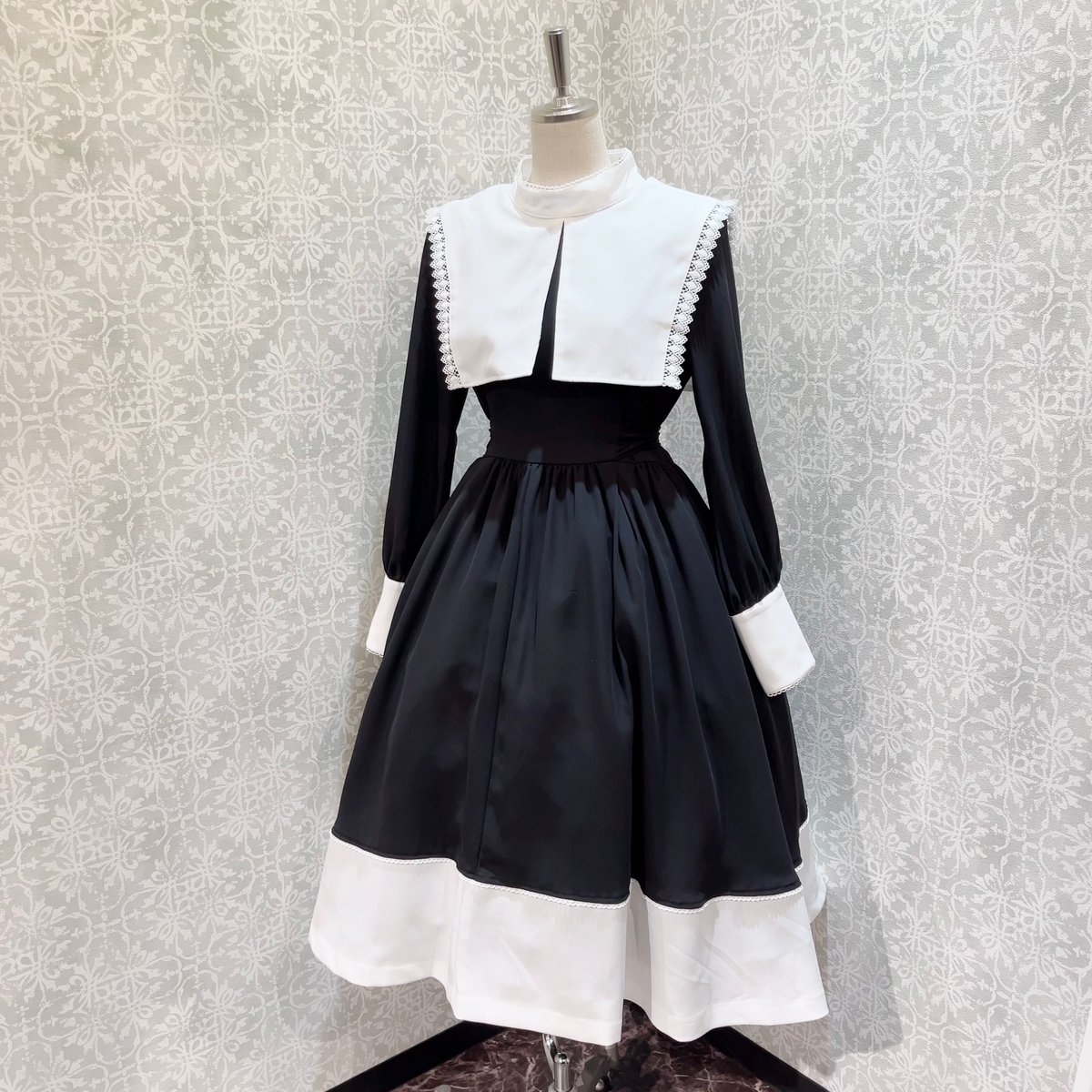 ミホマツダ　ワンピース・オーフィー　長袖　シスター MIHO MATSUDA Lafolet原宿店 | 🖤懐古ロリータ風シスターワンピ