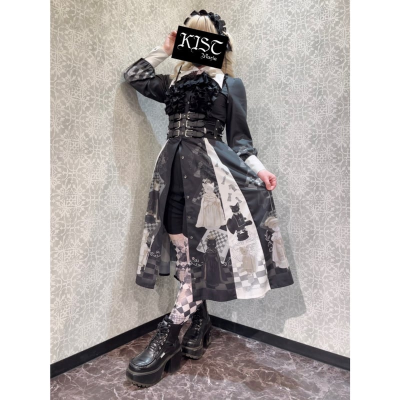  princess alice × tonoコラボワンピース ロイプリ Royal Princess Alice】Chess Board Cattonoコラボ ワン