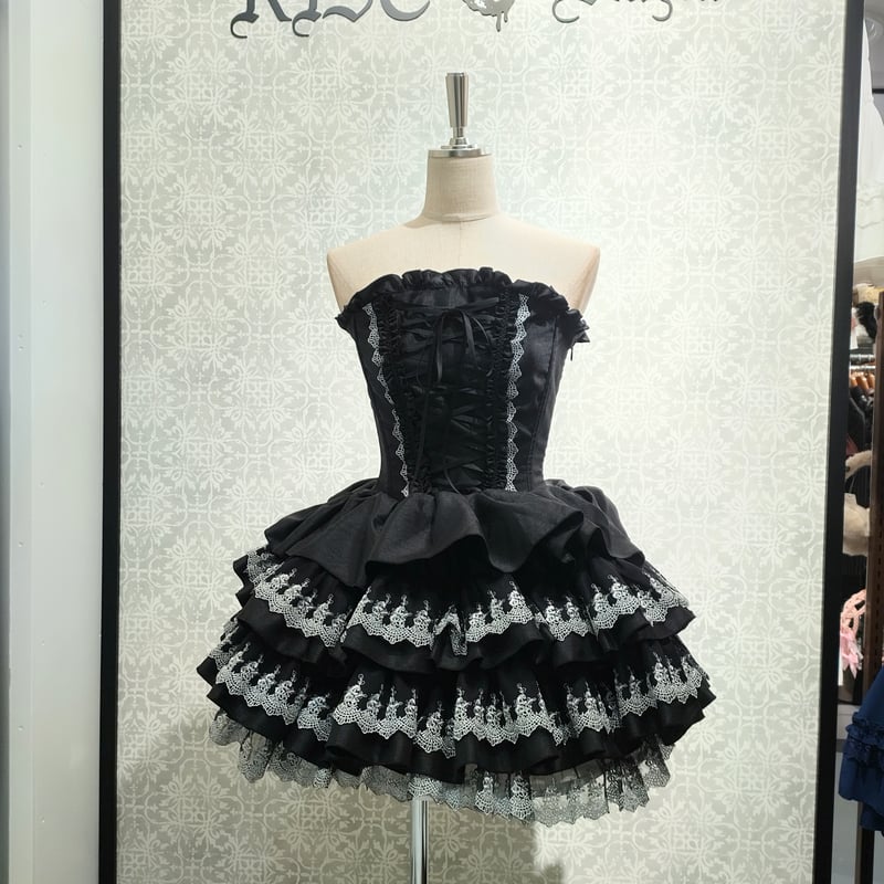 ATELIER-PIERROT】Mini Corset Dress (シルバーレースver)