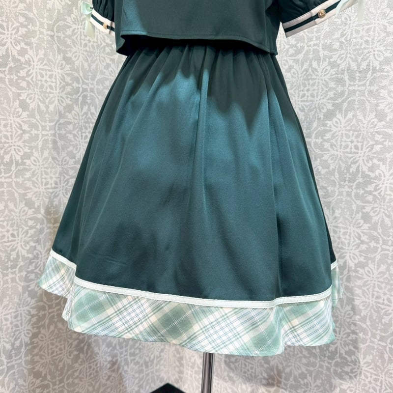 Amavel】 Chouchou Check セットアップ風セーラーワンピース/126170