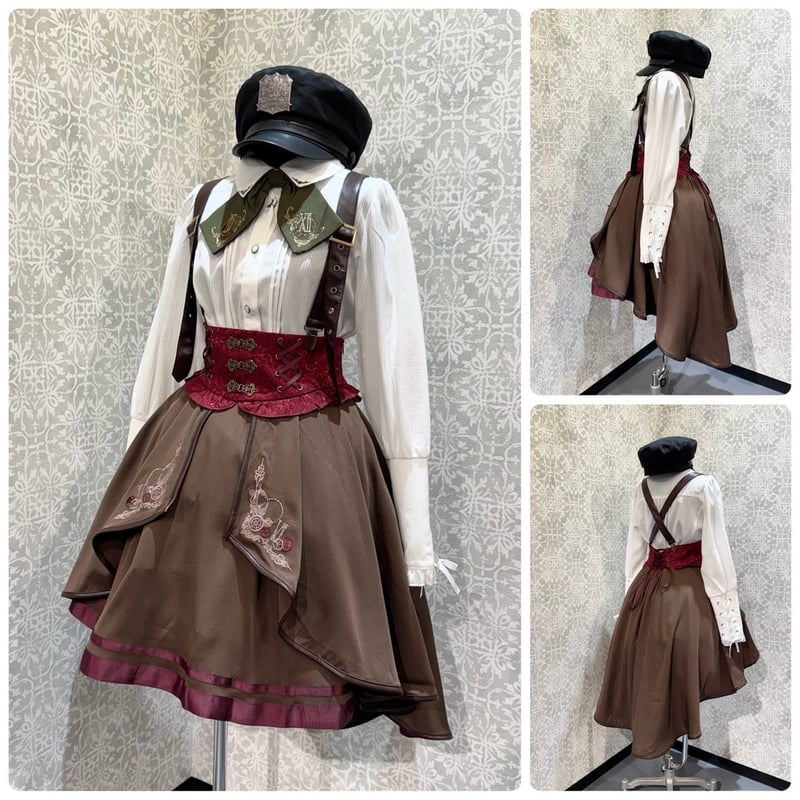 Amavel Clock Gear ブラウス&スカートセット Amavel Clock Gear ブラウス&スカートセット