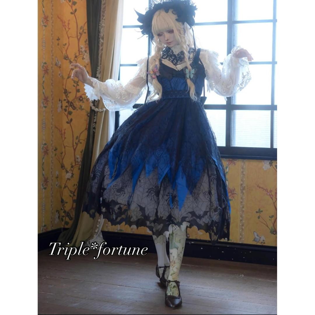 Triple*fortune】ヴァンパイア ジャンパースカート(青黒) | KIST ONL