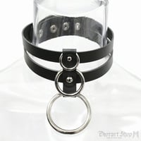 【Deorart】Double belt ring choker ダブルベルト コルセット チョーカー（BY2092）