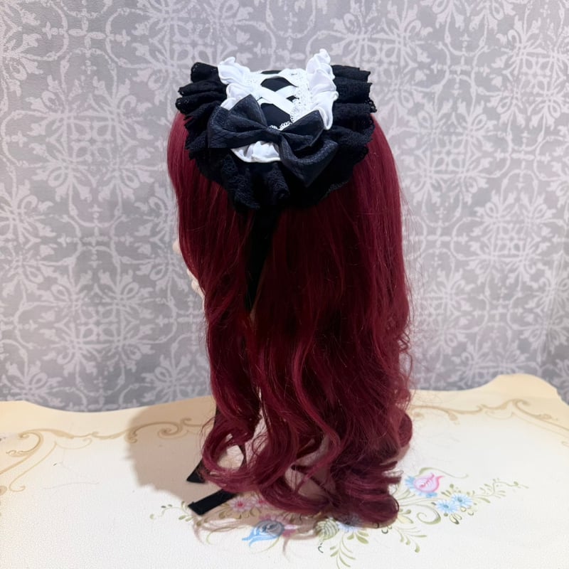 ATELIER-PIERROT】 Lace-up Frill Headdress /THD