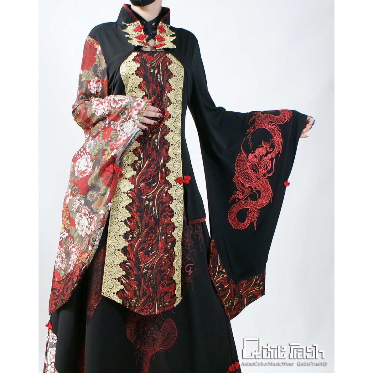 Qutie Frash】和柄着物チュニック（9847-OP） | KIST ONLINE S