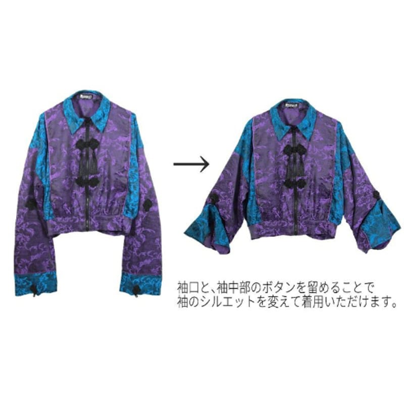 Deorart】[GOTH CHINA] キョンシースリーブ・チャイナ柄ジャケット