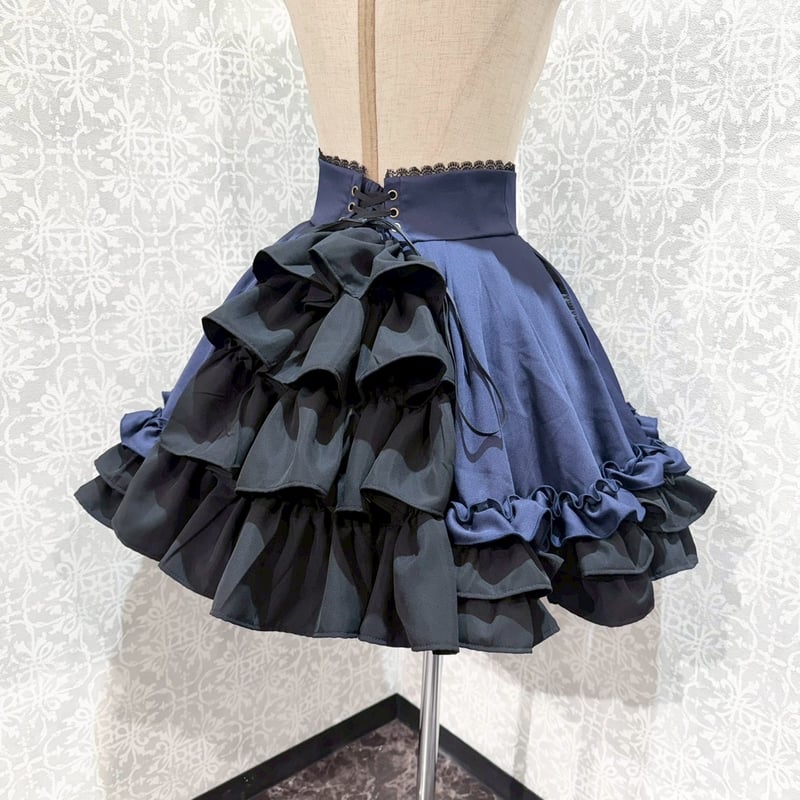 【美品】オーダーメイド ラップキュロット お受験　アウレット ATELIER-PIERROT】Adenophora Lace-Up Skirt/GSK-0