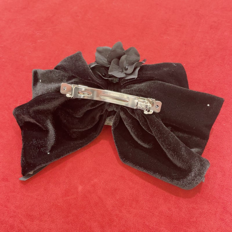 Triple*fortune】ベロアリボンバレッタ(黒) | KIST ONLINE STORE