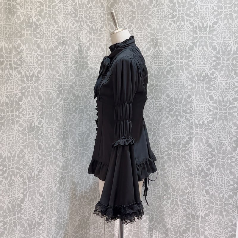 ATELIER-PIERROT】Stand Collar Princess Sleeve B