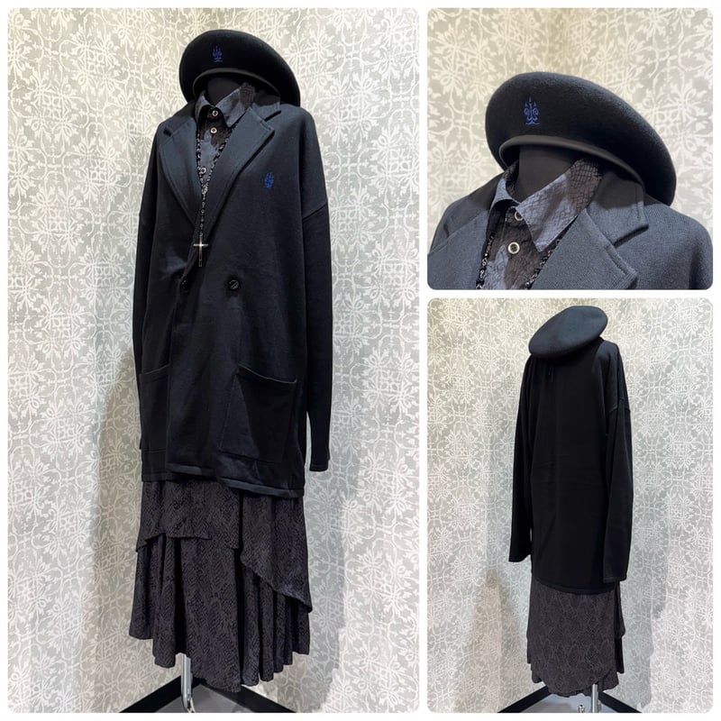 h.NAOTO】 Snake long blouse/CNF29-H114 | KIST O
