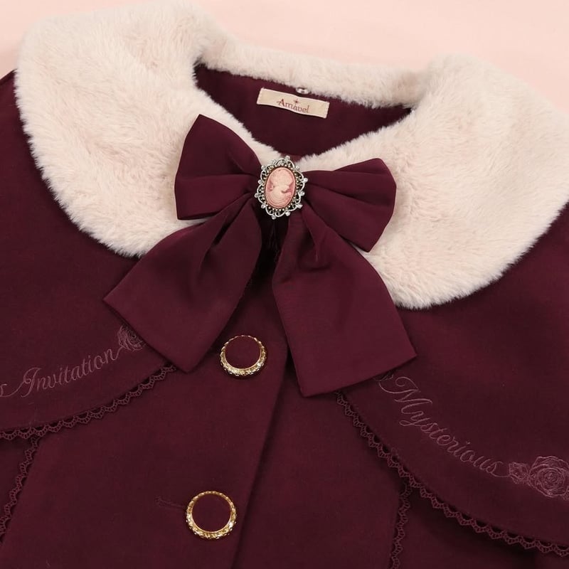 Amavel】Rosette Dollケープ付ショートコート/125231027 | KIS