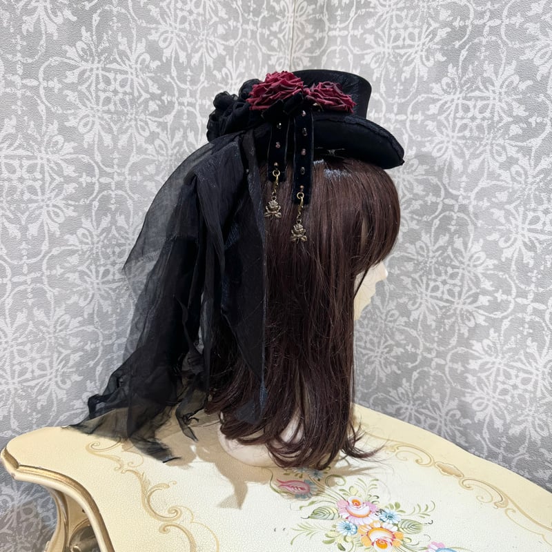 リリィ・リドル　ピルボックスハット 黒　星箱Works リリィ・リドル ピルボックスハット | HoshibakoWorks