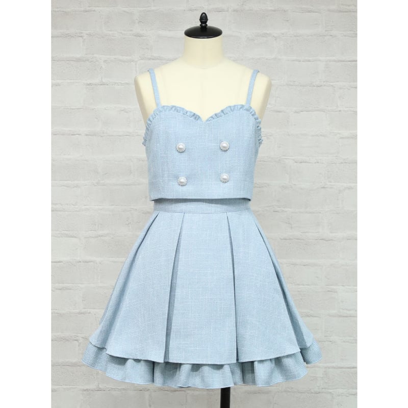 Amavel】Suger Tweed ビスチェ＆スカートセットアップ/126170501 |