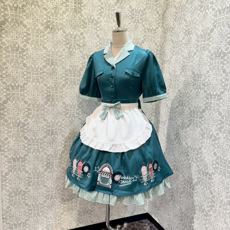 アマベル　Dreaming Diner エプロン付きワンピース Amavel】Dreaming Diner エプロン付きワンピース/125170595 |