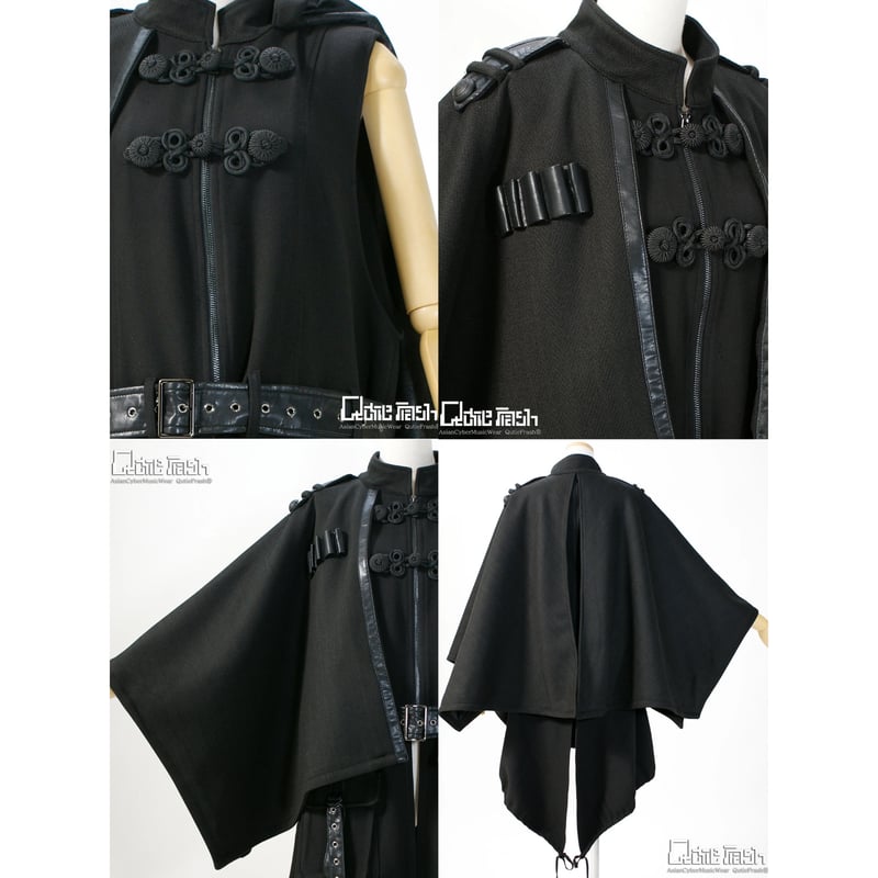 最終値下げ❢ELLIE ポンチョコート ブラック キルティング GALLARDAGALANTE（ガリャルダガランテ）の「キルティングポンチョ