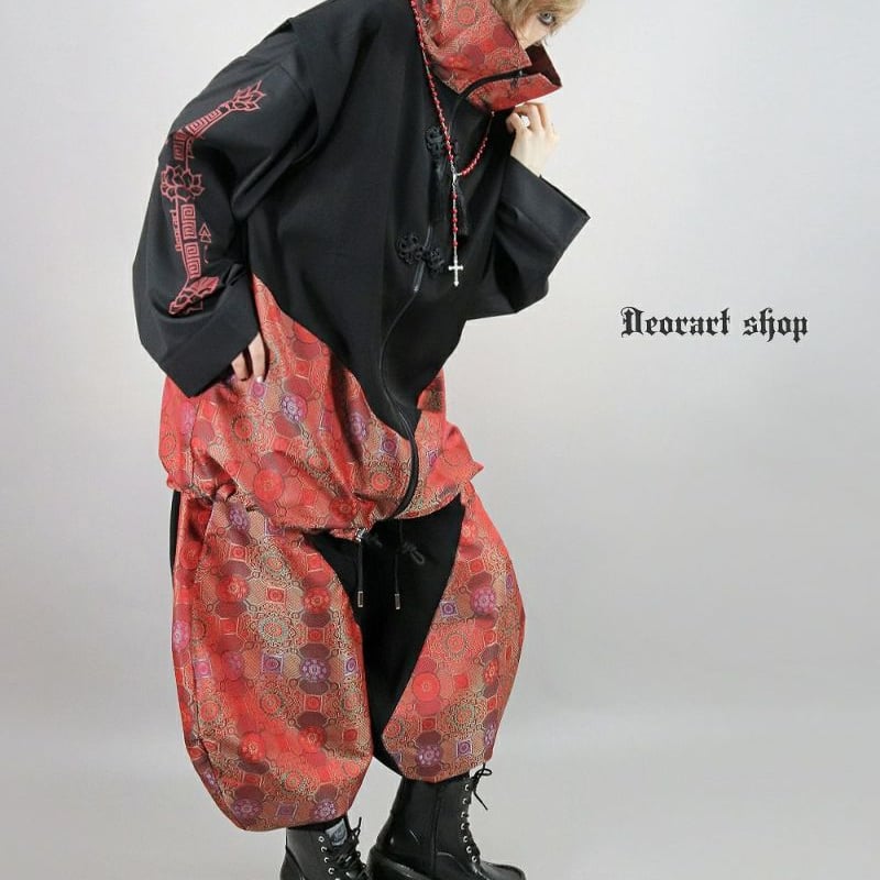 Deorart】 【GOTH CHINA】バルーン ランタンパンツ[中華柄切替え