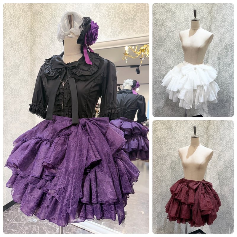ATELIER-PIERROT/Vallée lys】 Petale Voile Skirt