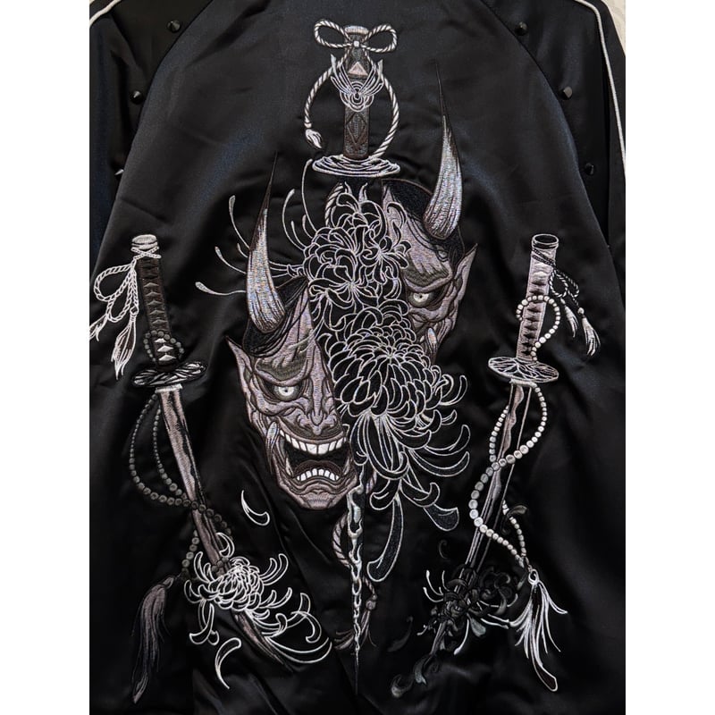 BACKSTAGE PASS】HANNYA(はんにゃ)般若 / 和柄刺繍 オーバーサイズ ス