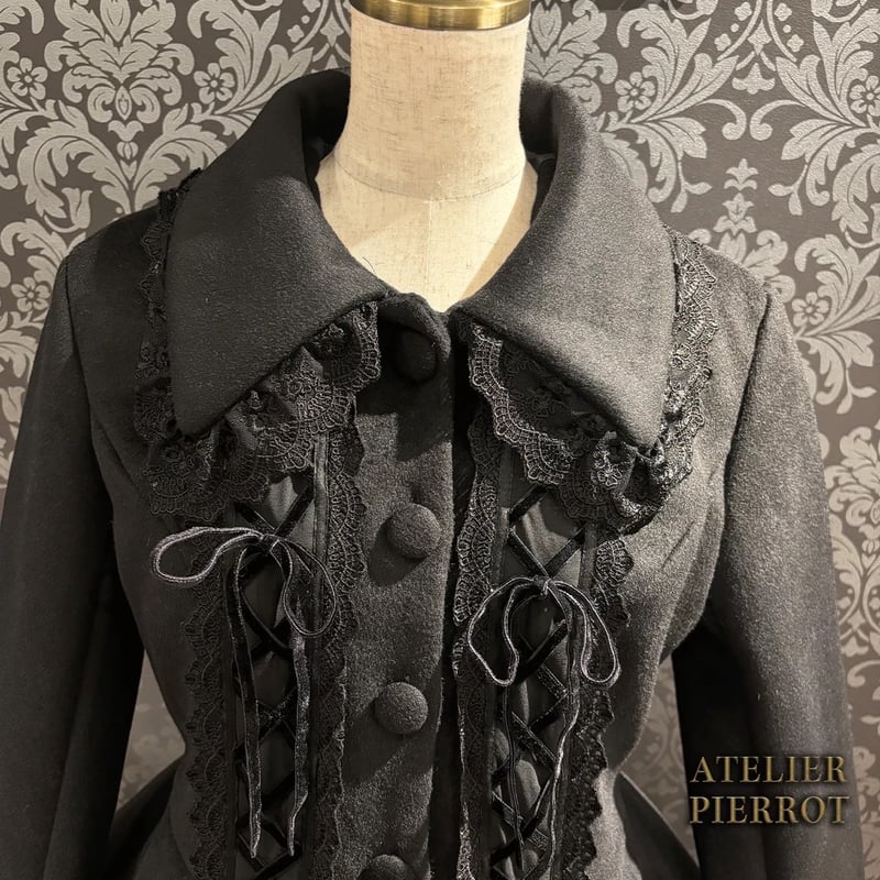 ATELIER-PIERROT】Lunar Lattice Coat- Cuffsn/ TC