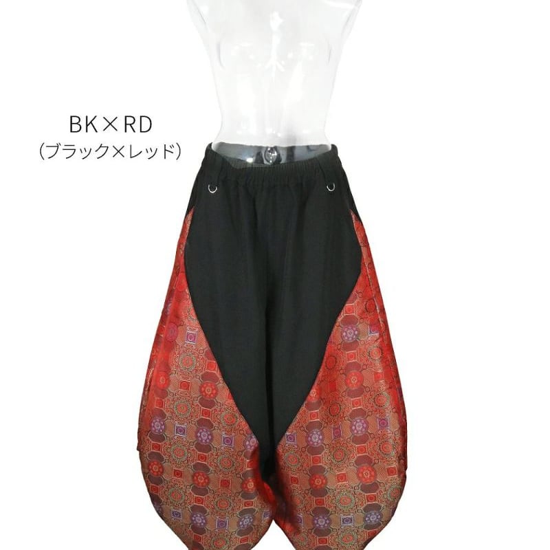 Deorart】 【GOTH CHINA】バルーン ランタンパンツ[中華柄切替え