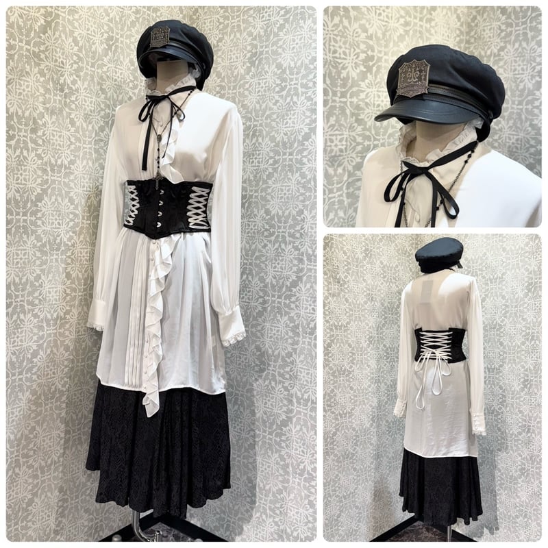 ATELIER PIERROT】Modern Flounce Long Blouse/TBL