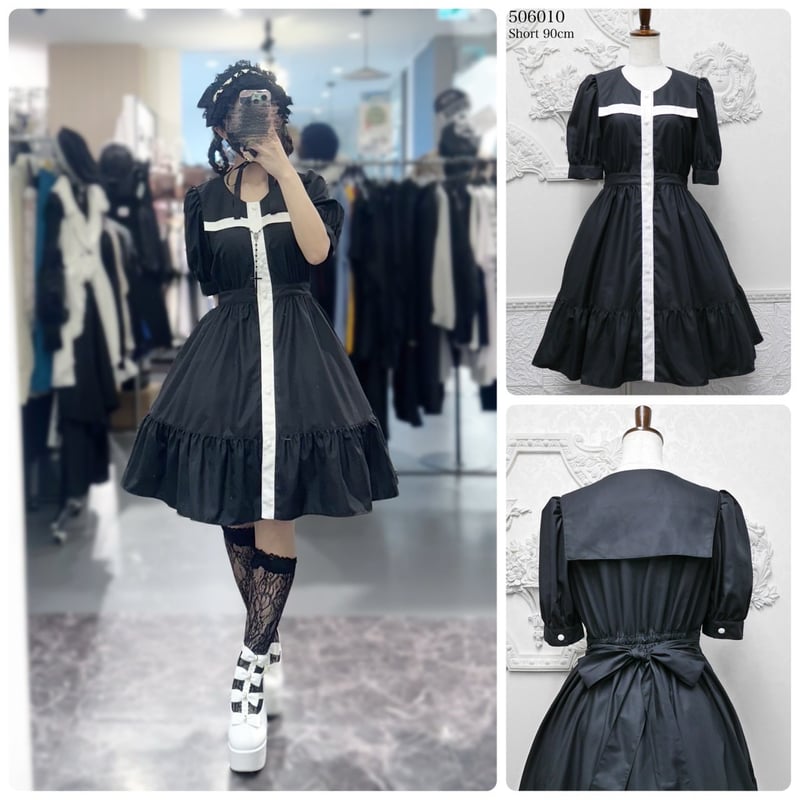 MIHO MATSUDA】ワンピース・モーゼズ｜Short 着丈90cm/506010 |