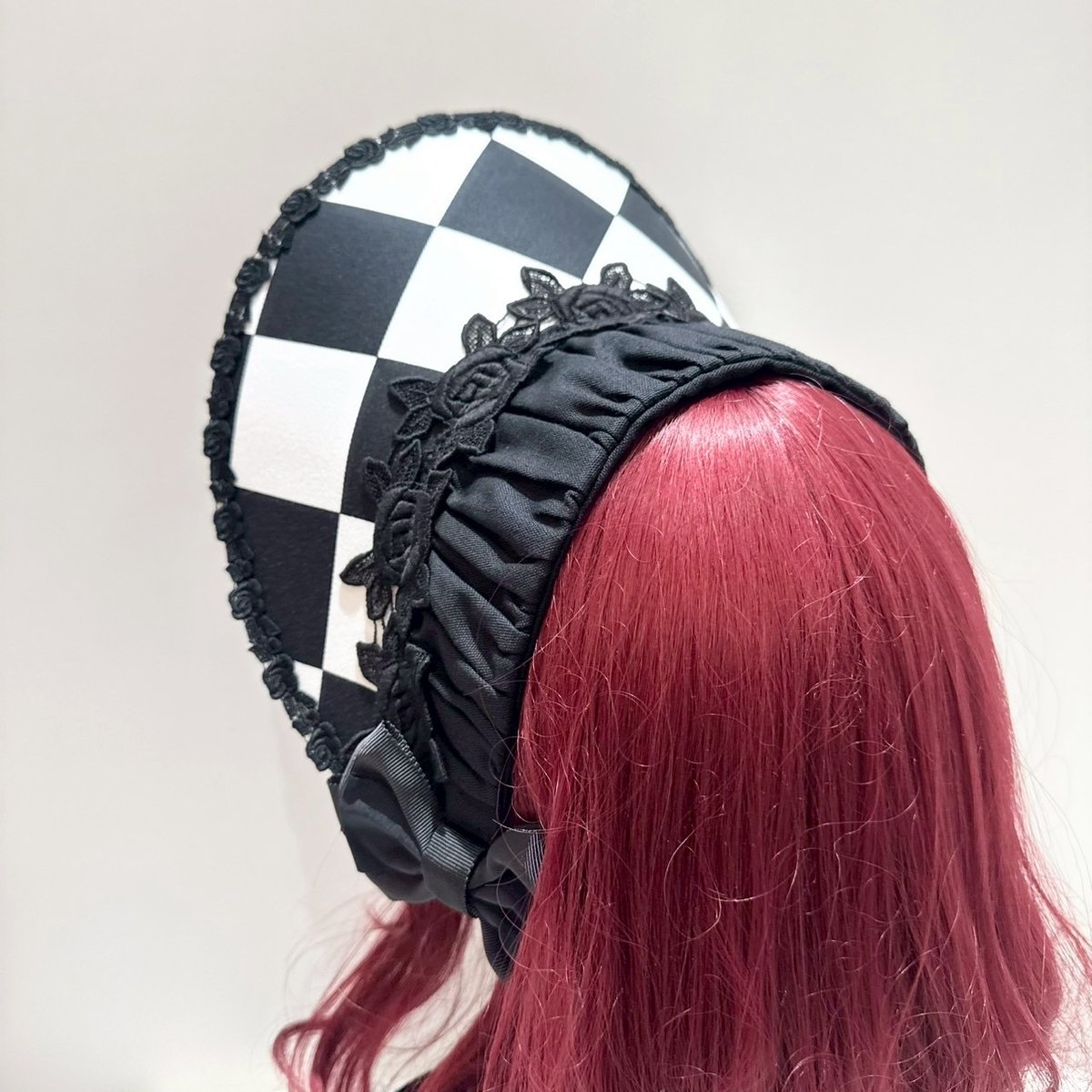 Enchantlic Enchantilly】ダイヤ柄ハーフボンネット/012-702-98