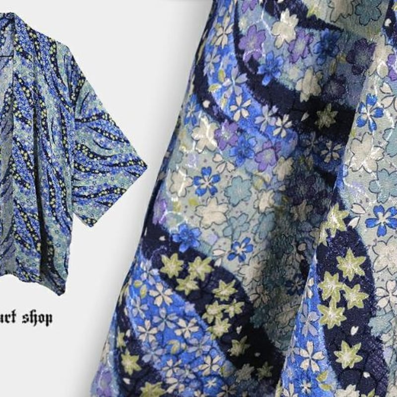 Deorart】和柄 法被(はっぴ)ガウン・カーディガン [ 流水 ]（BY7102