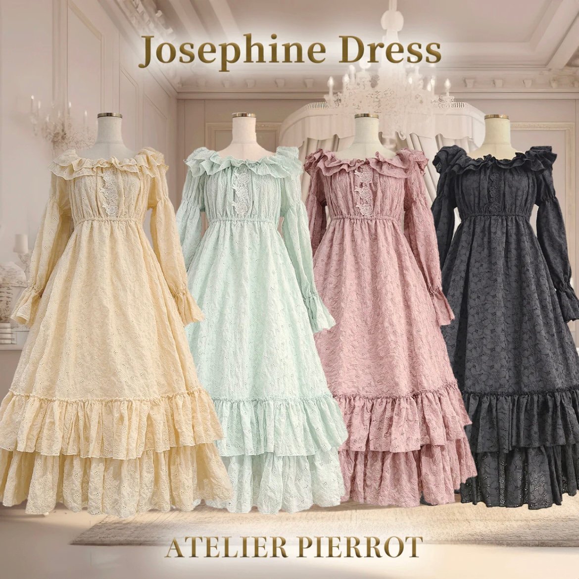 ATELIER-PIERROT/Vallée lys】 Josephine Dress/TO
