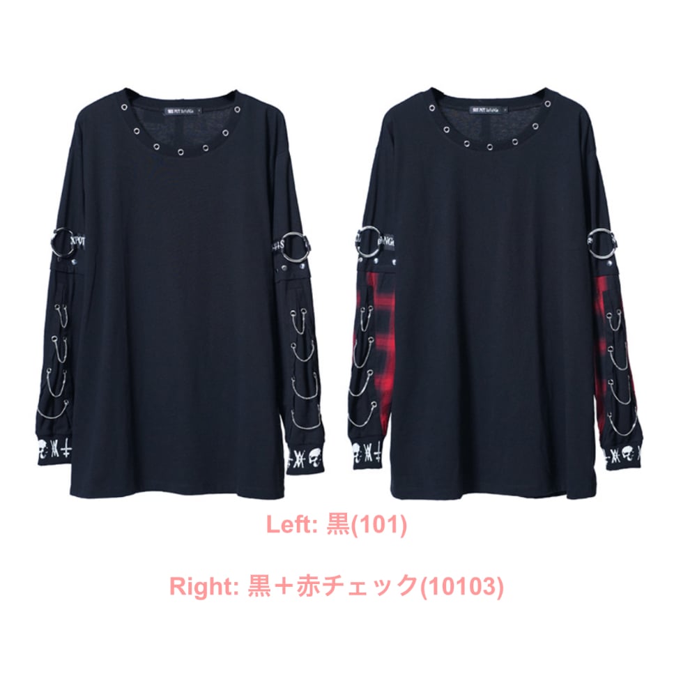 SEXPOTReVeNGe】BONDAGE CHAIN SLEEVE PUNKISH カット